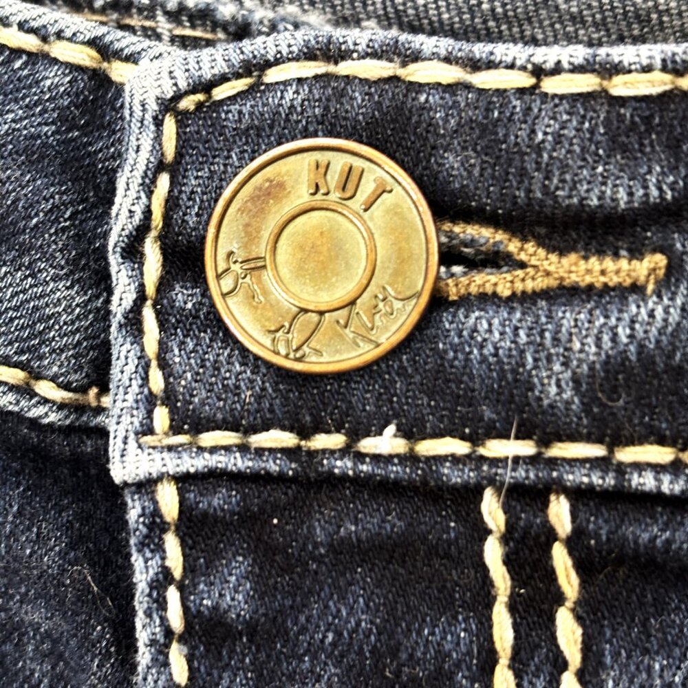 Kut from the Cloth Jean Mid Rise Shorts Size 14 - Picture 4 of 10